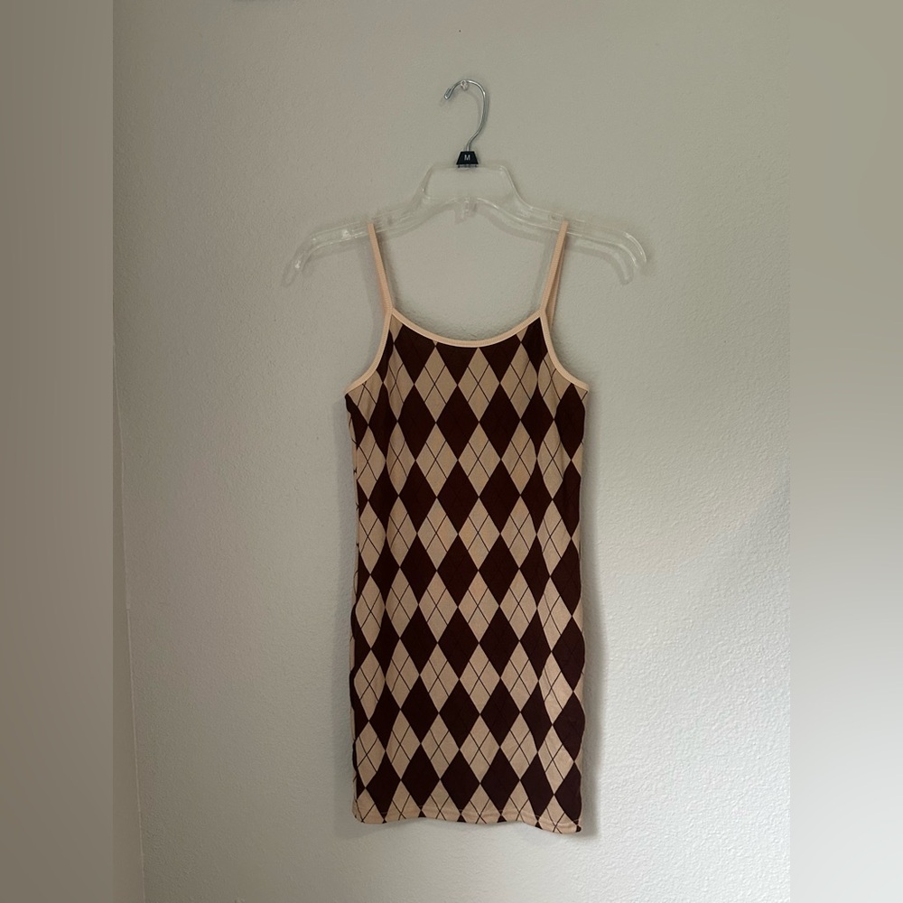 SHEIN Brown Mini Dress